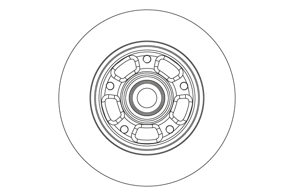 Brake Disc TRW SINGLE DF6549BS