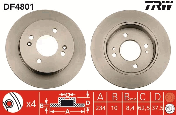 Brake Disc DF4801