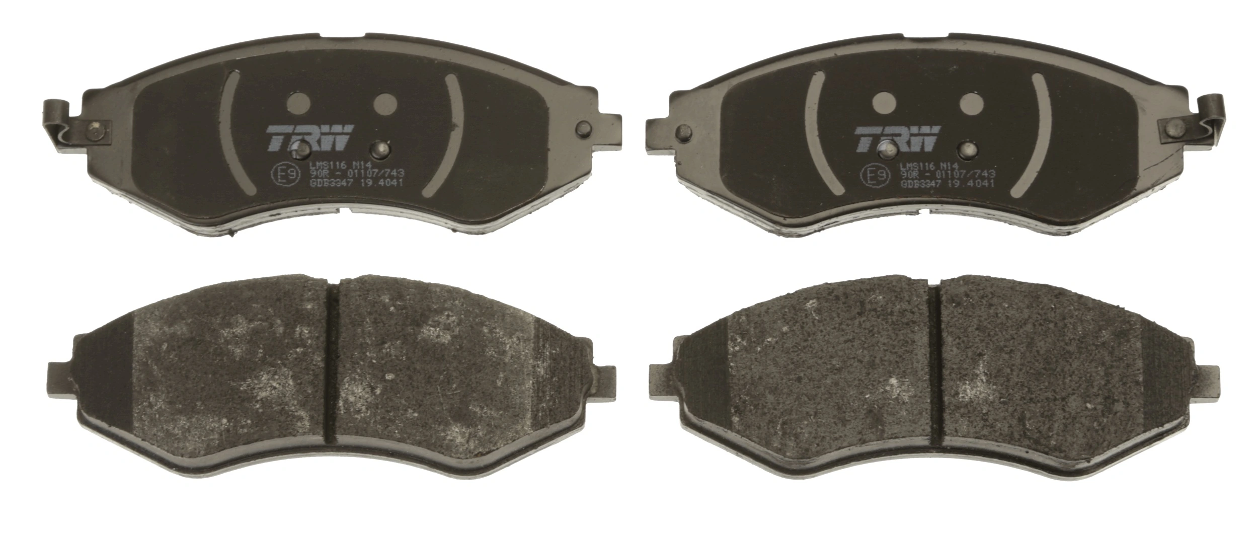 Brake Pad Set, disc brake COTEC GDB3347