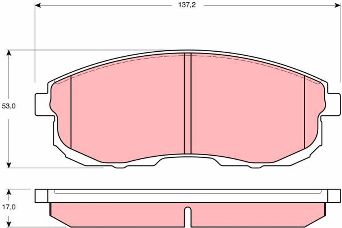 Brake Pad Set, disc brake GDB3390