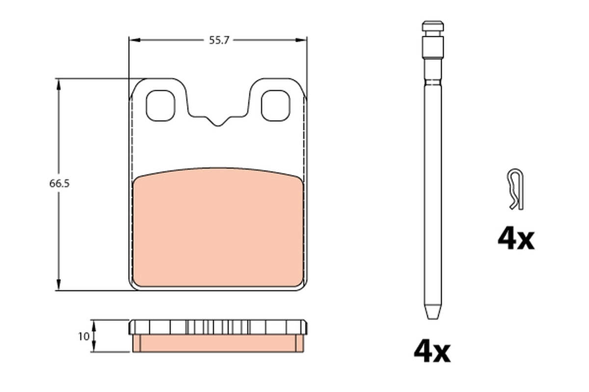 Brake Pad Set, disc brake GDB2322