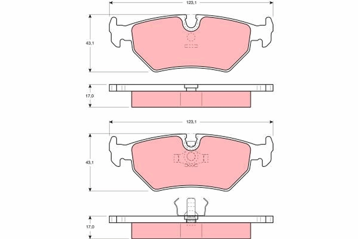 Brake Pad Set, disc brake GDB1109