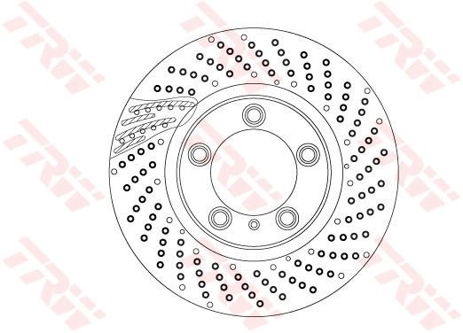 Brake Disc TRW SINGLE DF6541S