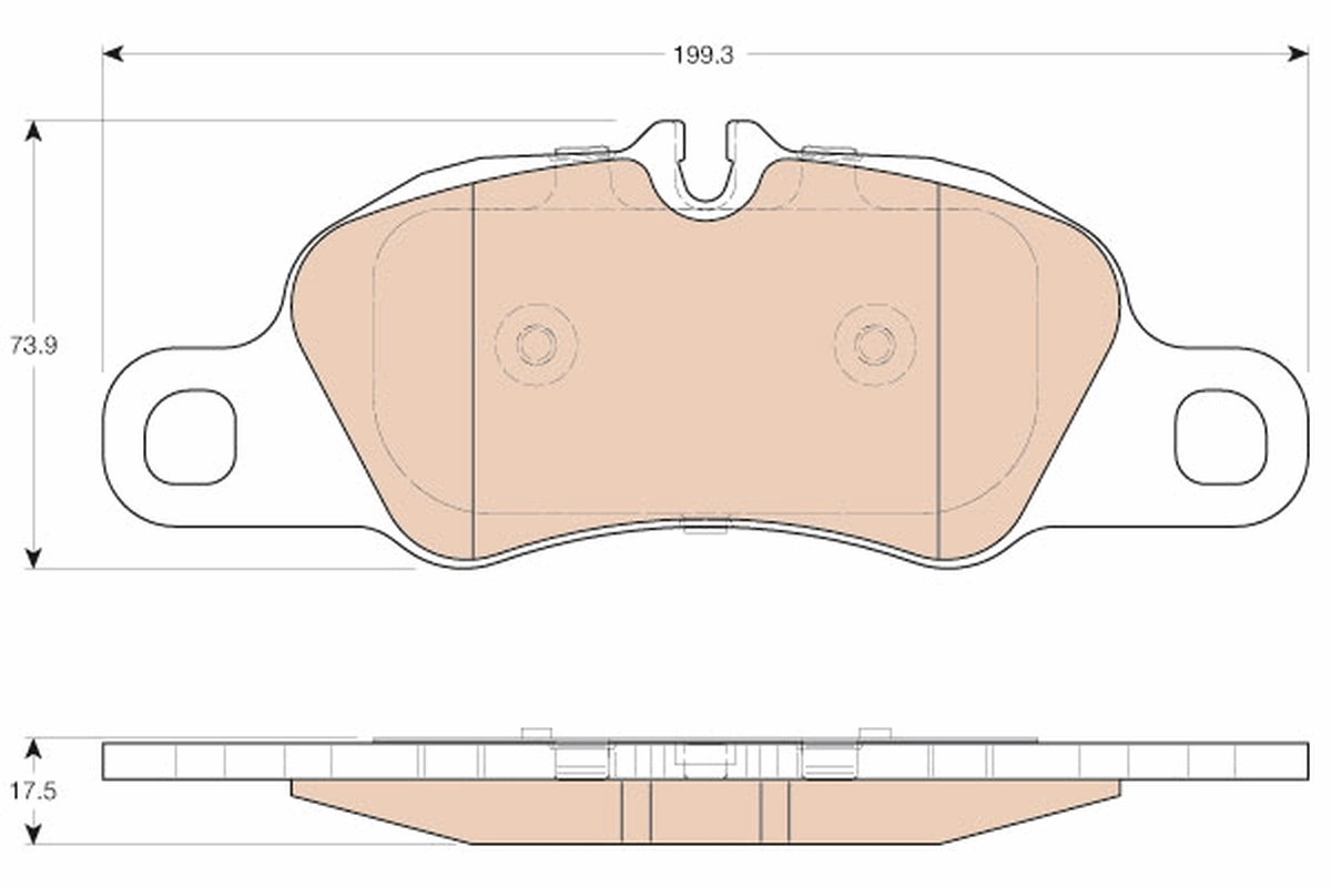 Brake Pad Set, disc brake GDB1990