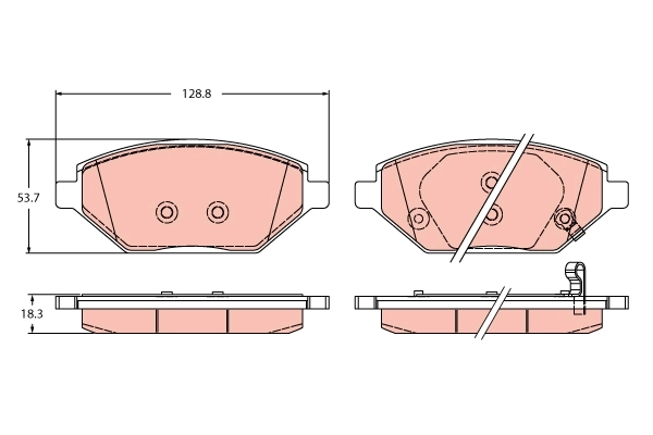 Brake Pad Set, disc brake GDB2425