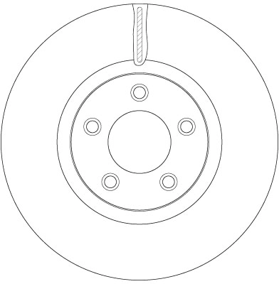 Brake Disc TRW SINGLE DF6490S
