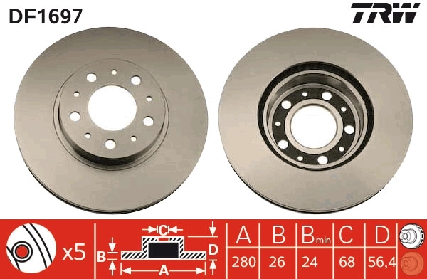 Brake Disc DF1697