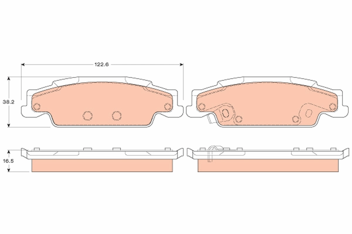 Brake Pad Set, disc brake GDB4453
