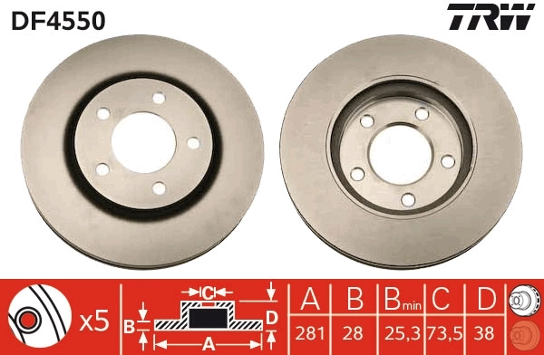 Brake Disc DF4550