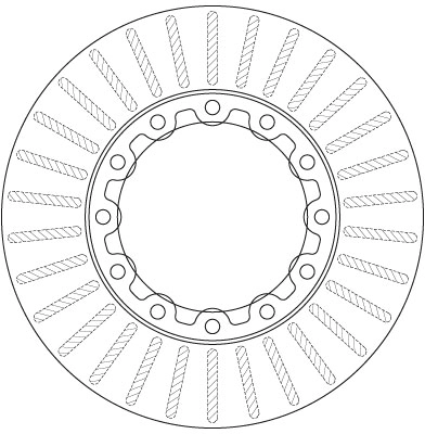 TRW DF6307S Brake Disc