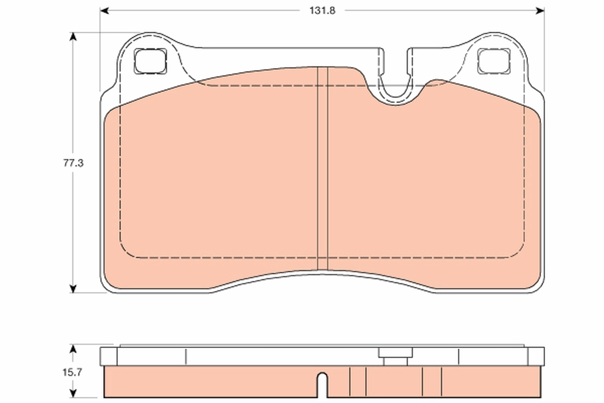 Brake Pad Set, disc brake GDB2048
