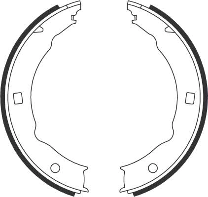 مجموعة حذاء الكبح، فرملة التثبيت GS8683