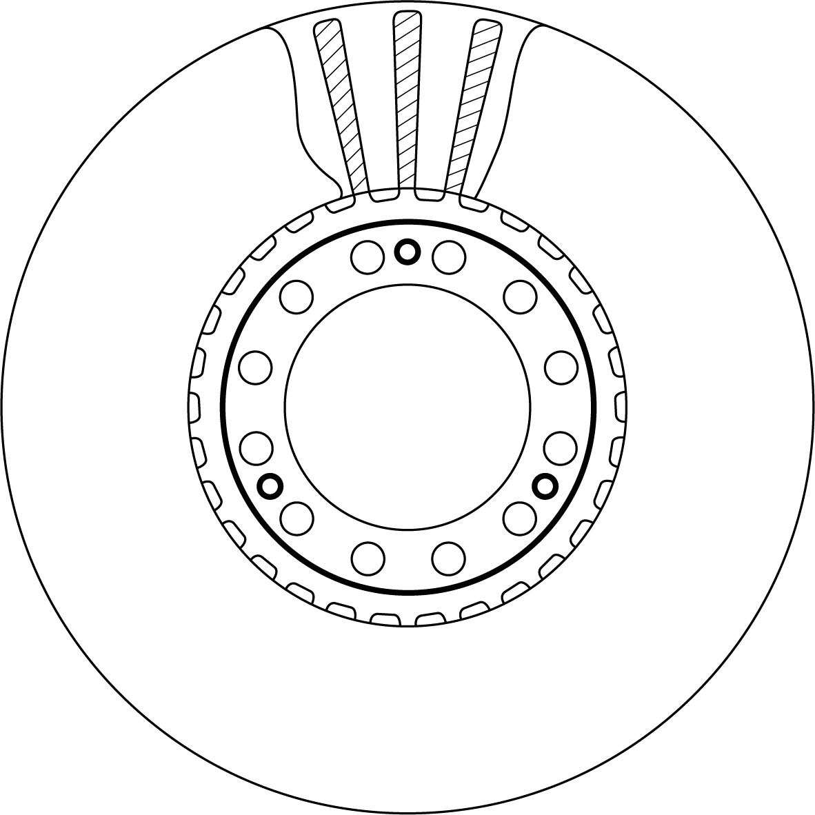 Brake Disc TRW SINGLE DF5015S