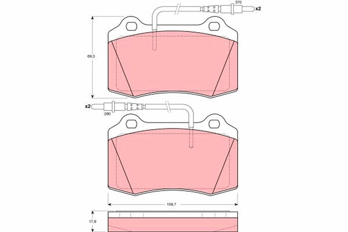 Brake Pad Set, disc brake GDB1359