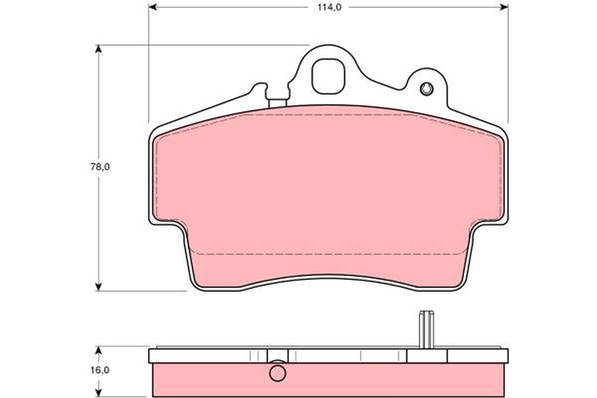 Brake Pad Set, disc brake GDB1394