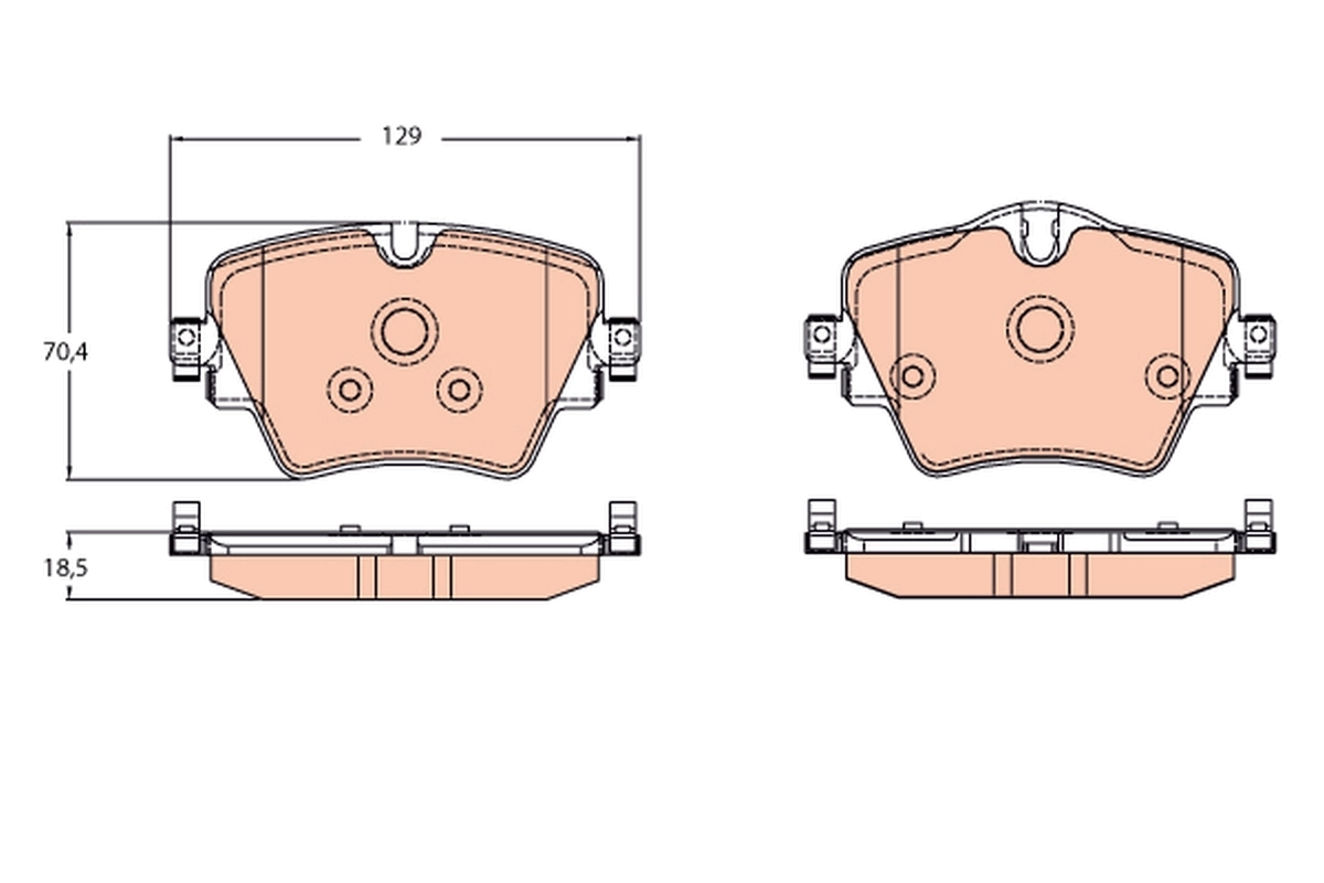 Brake Pad Set, disc brake GDB2098