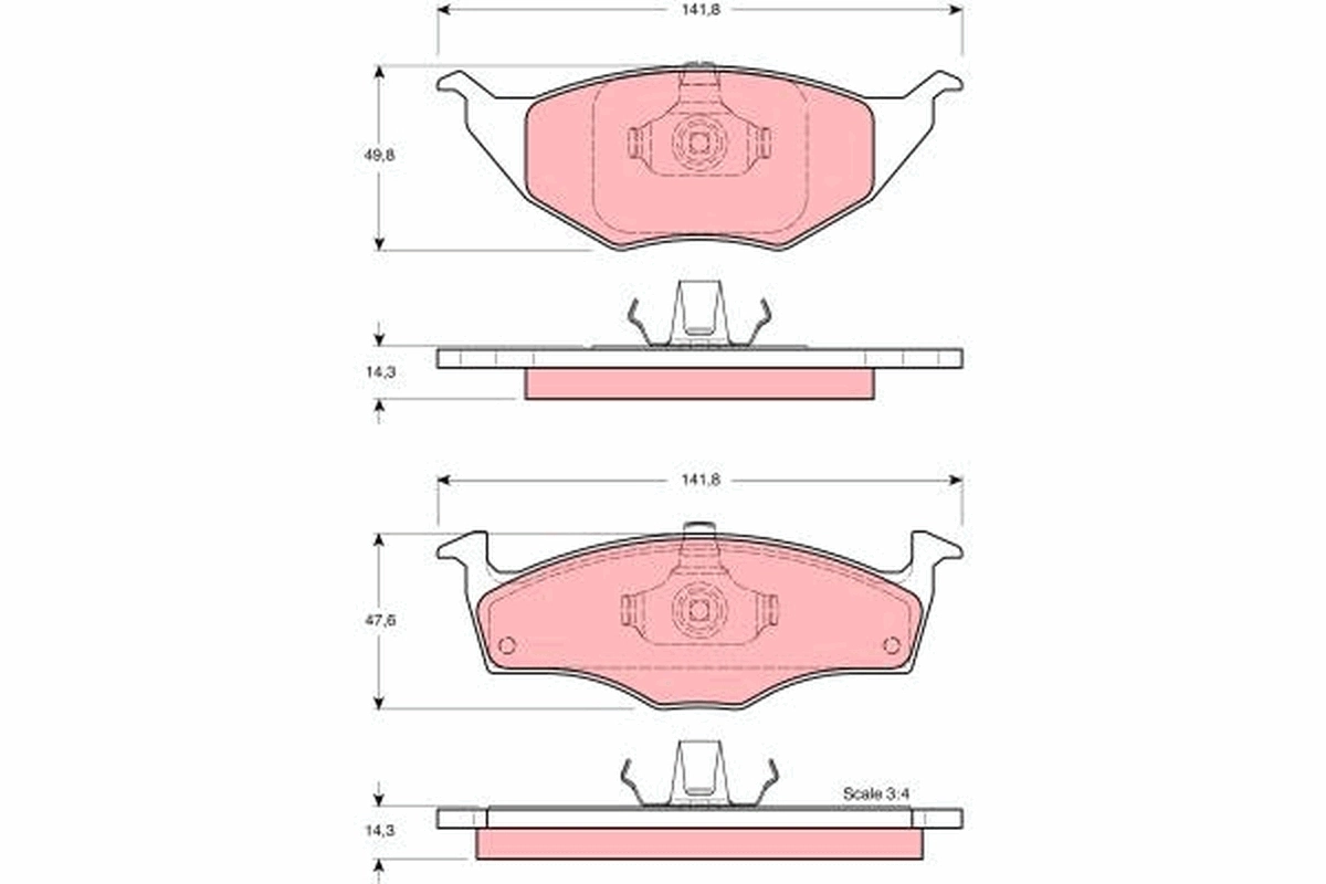 Brake Pad Set, disc brake GDB1375