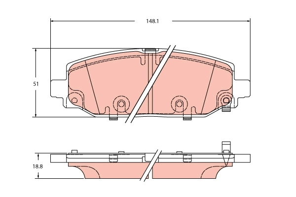 Brake Pad Set, disc brake GDB2360