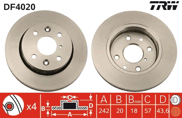 Brake Disc DF4020