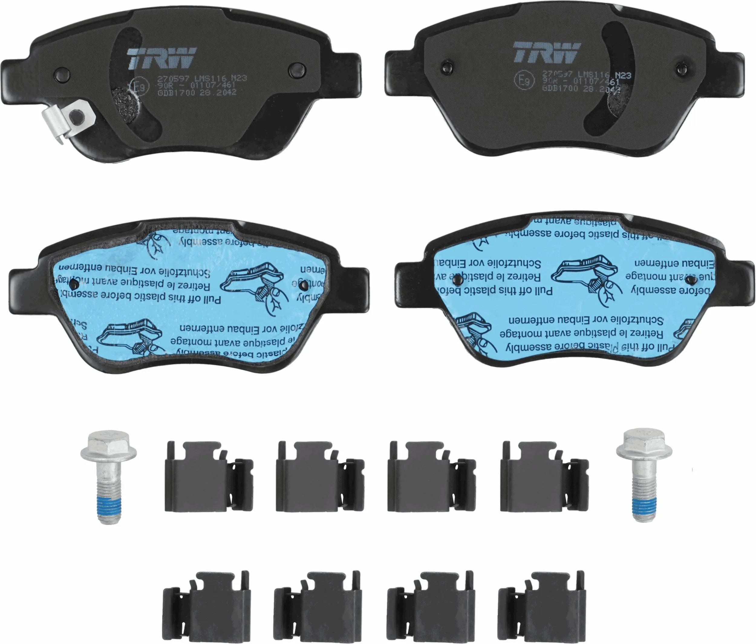 Brake Pad Set, disc brake COTEC GDB1700