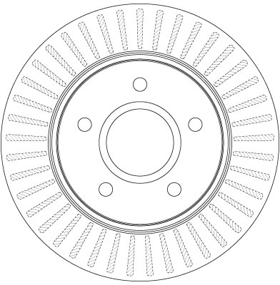 Brake Disc TRW SINGLE DF6253S