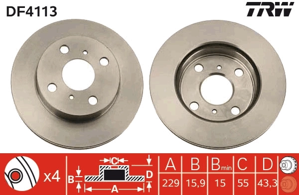 Brake Disc DF4113