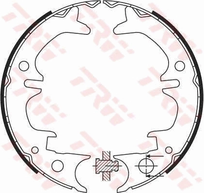 Brake Shoe Set, parking brake GS8430