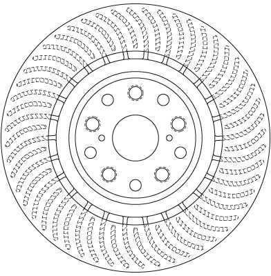Brake Disc TRW SINGLE DF6489S