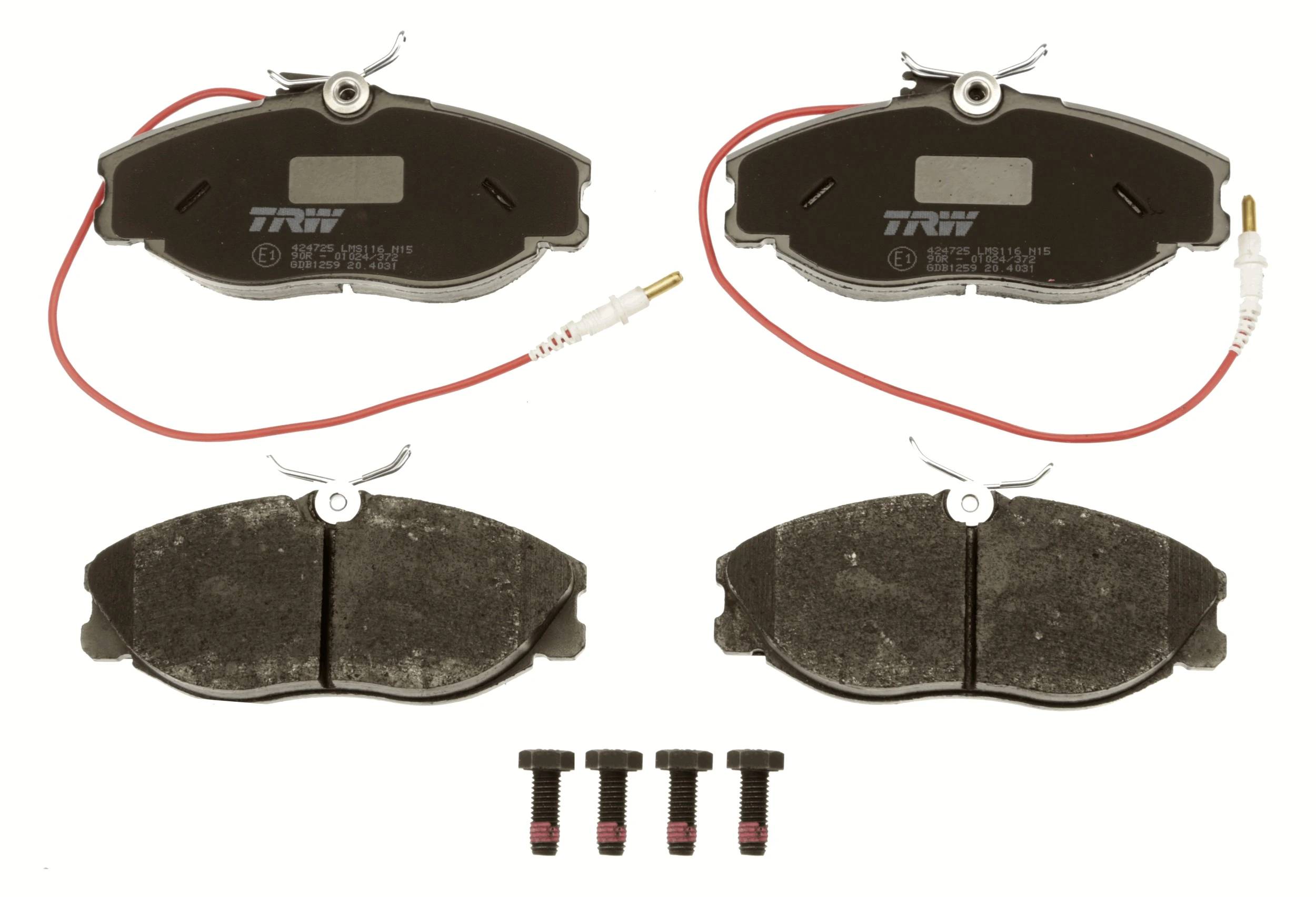 Brake Pad Set, disc brake COTEC GDB1259