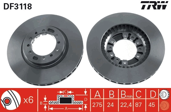 Brake Disc DF3118