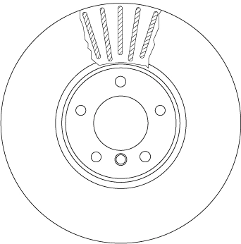 Brake Disc TRW SINGLE DF6003S