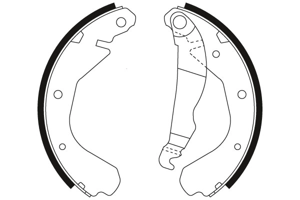 TRW GS6214 Brake Shoe Set