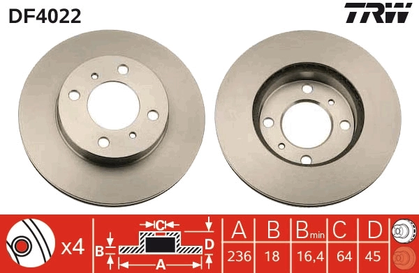 Brake Disc DF4022