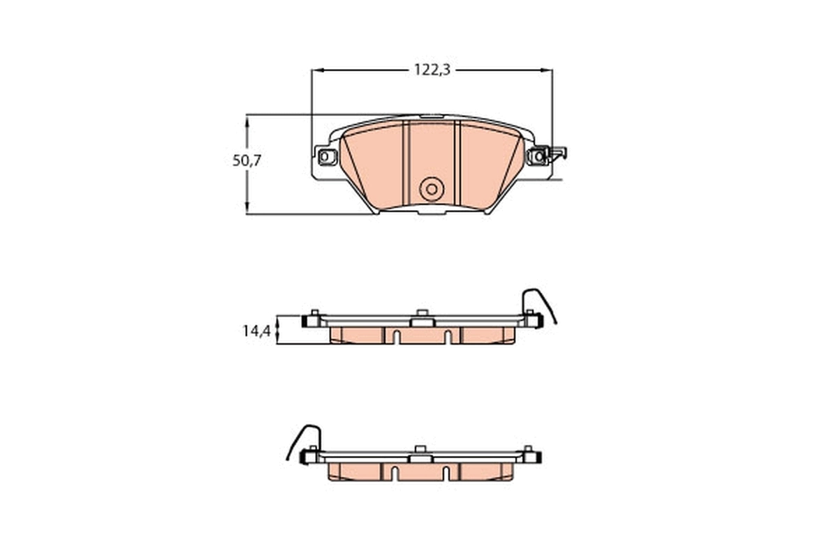 Brake Pad Set, disc brake GDB2199