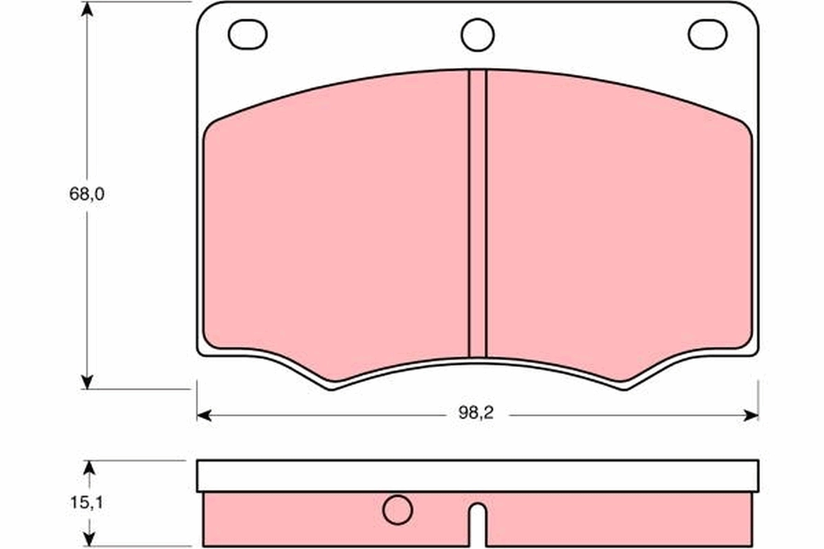 Brake Pad Set, disc brake GDB674