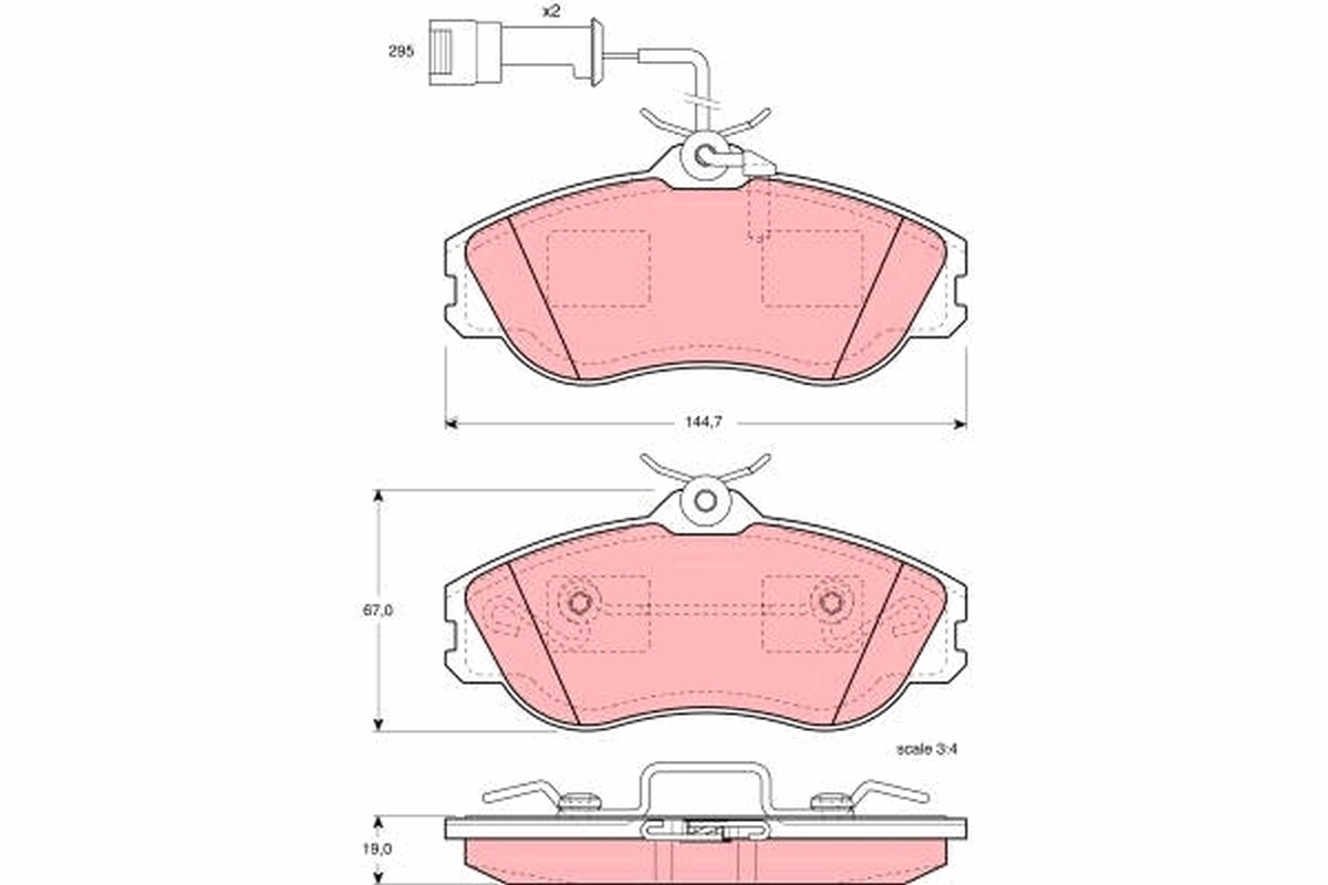 Brake Pad Set, disc brake GDB816