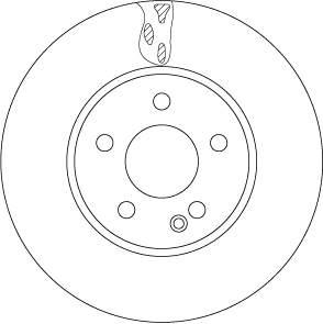 Brake Disc TRW SINGLE DF6745S