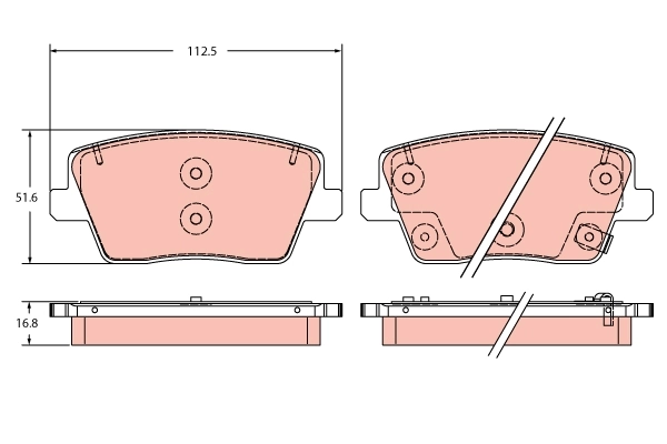 Brake Pad Set, disc brake GDB2355