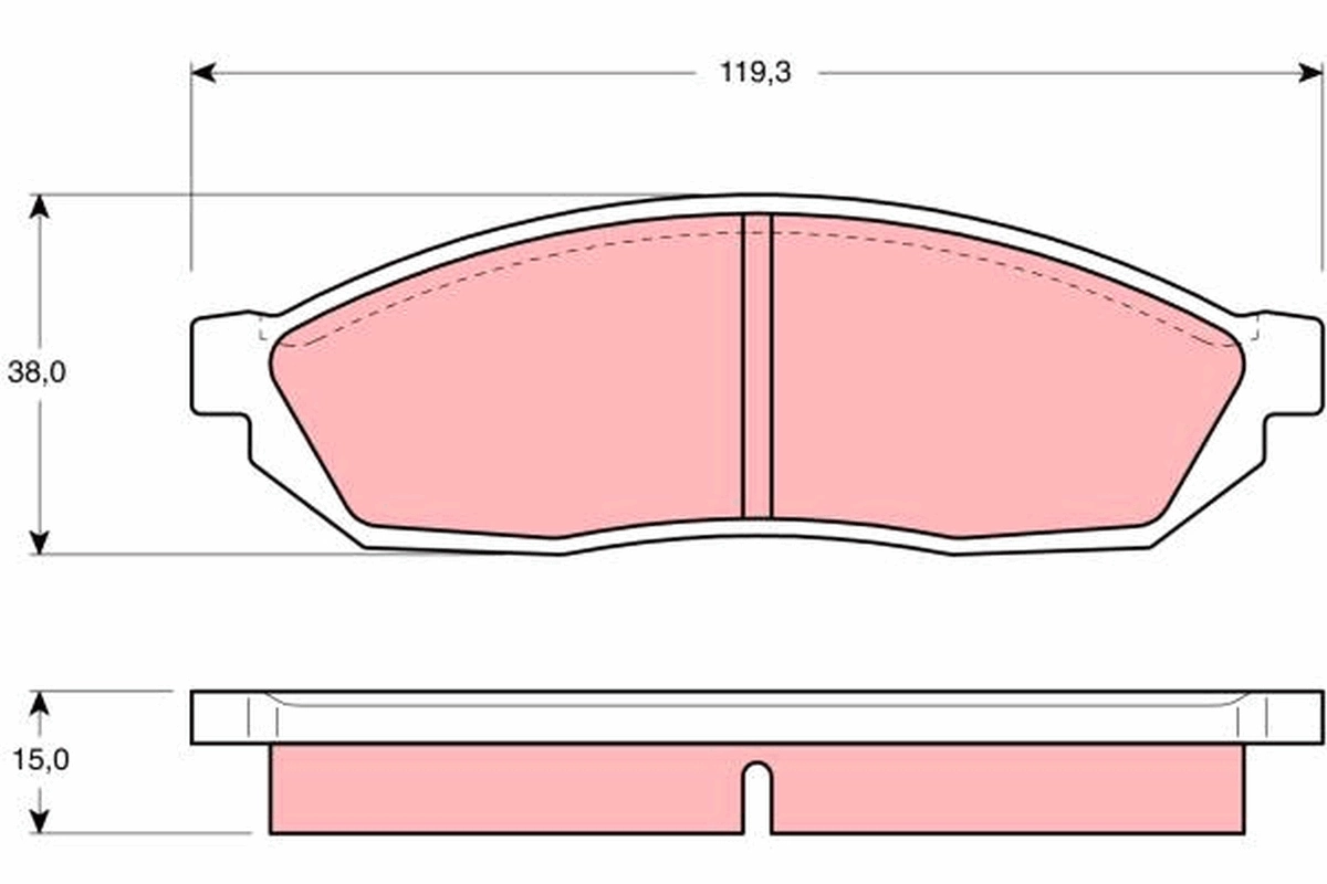 Brake Pad Set, disc brake GDB254
