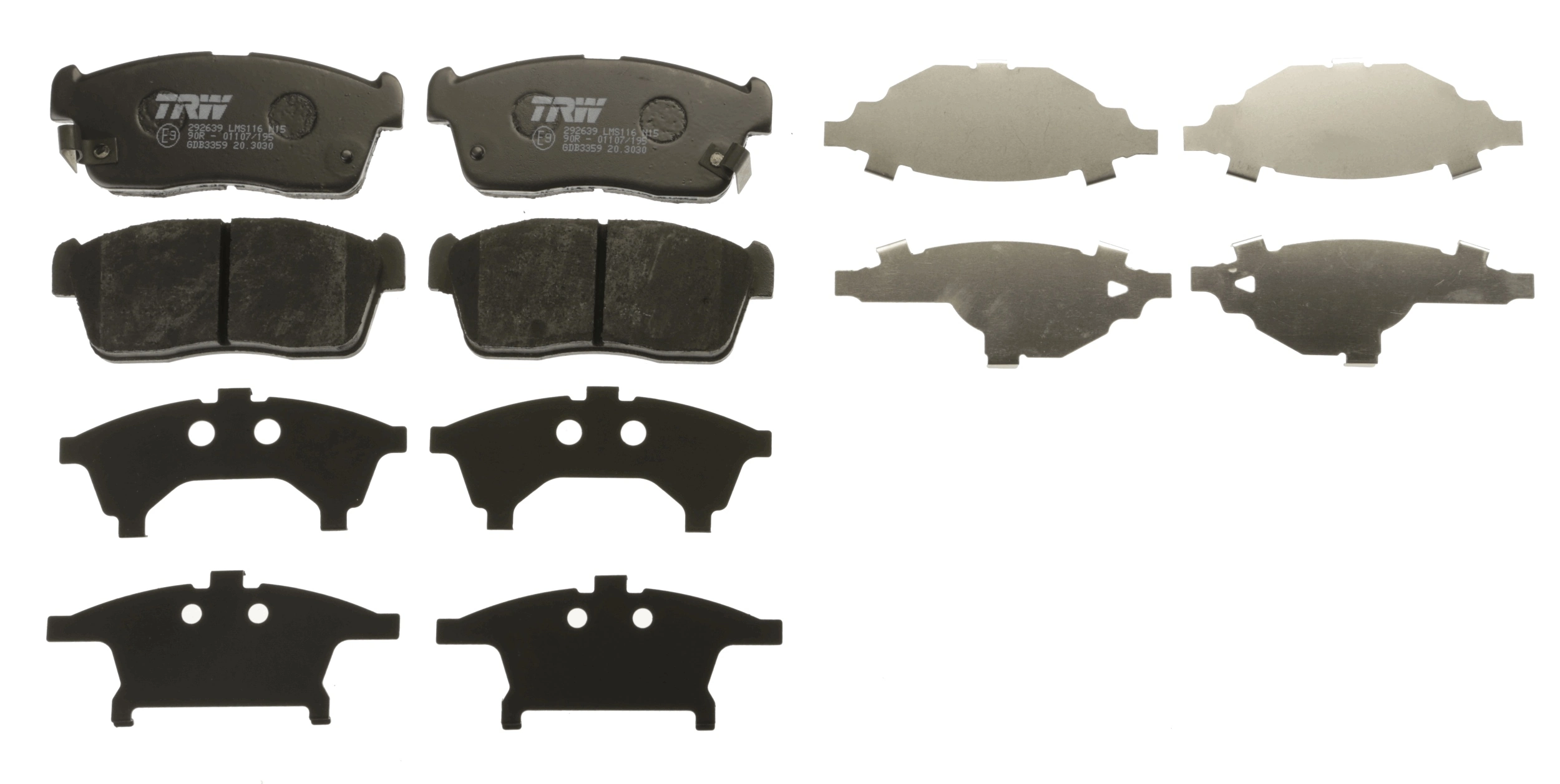 Brake Pad Set, disc brake COTEC GDB3359