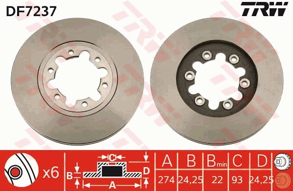 Brake Disc DF7237