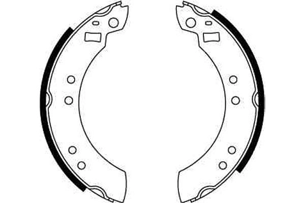TRW GS6124 Brake Shoe Set
