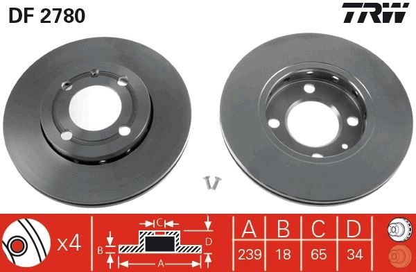 Brake Disc DF2780
