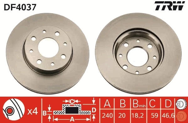 Brake Disc DF4037