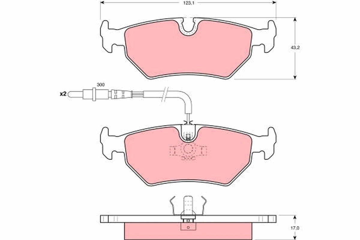 Brake Pad Set, disc brake GDB1258