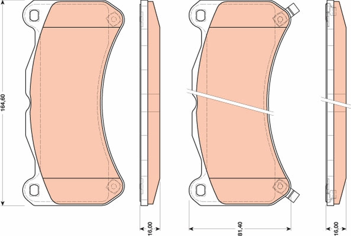 Brake Pad Set, disc brake GDB3489