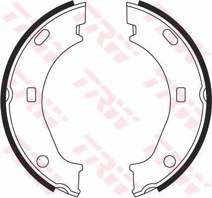 TRW GS8242 Brake Shoe Set, parking brake