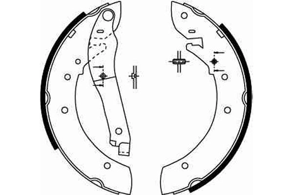 TRW GS8206 Brake Shoe Set