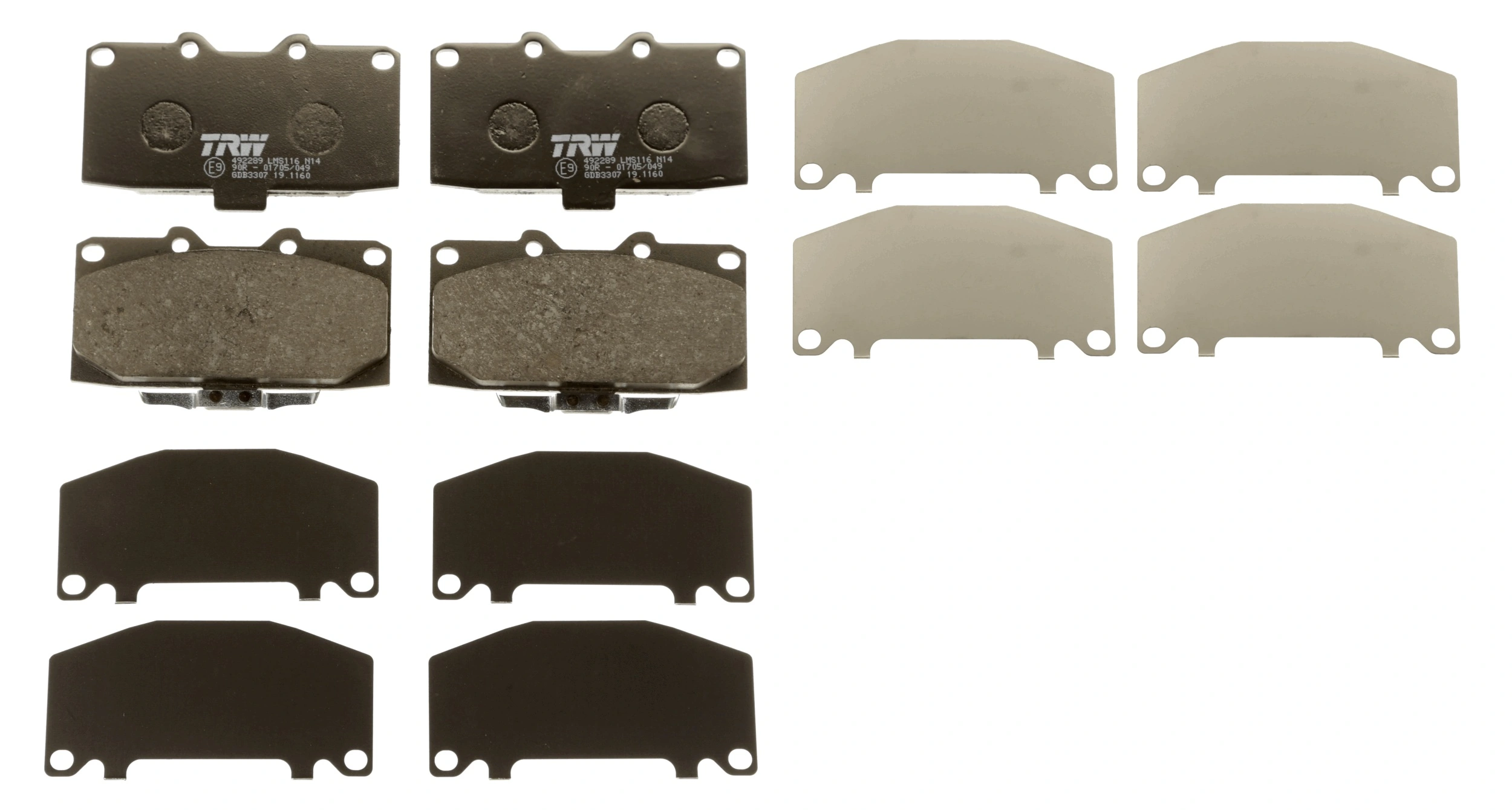 Brake Pad Set, disc brake GDB3307