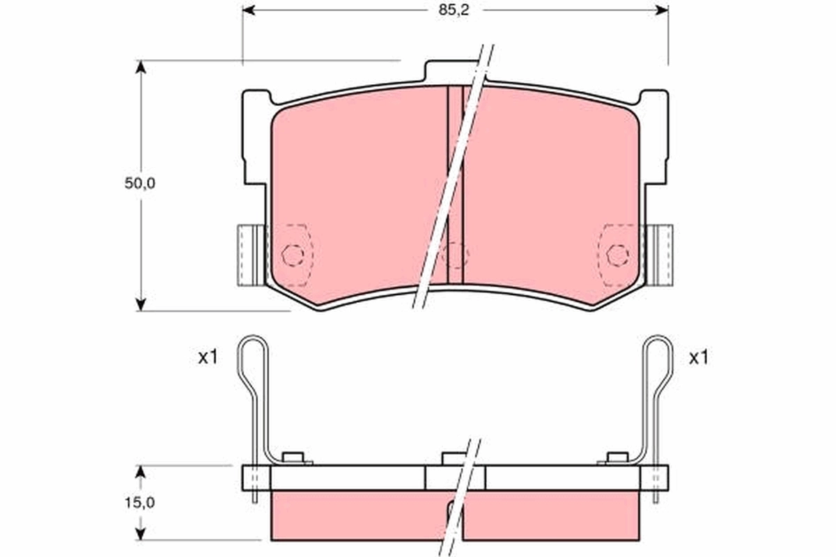 Brake Pad Set, disc brake GDB994